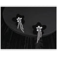 Load image into Gallery viewer, [Ko Qinglong Shu Series] ★China Style Earrings★ Pair Earrings Women's Accessories Flower Black Easy to Match
