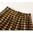 Load image into Gallery viewer, [MOERBEN Series]★Skirt★ Bottoms High Waist Plaid Pattern Yellow Yellow Women's Temperament Enhancement Rasha
