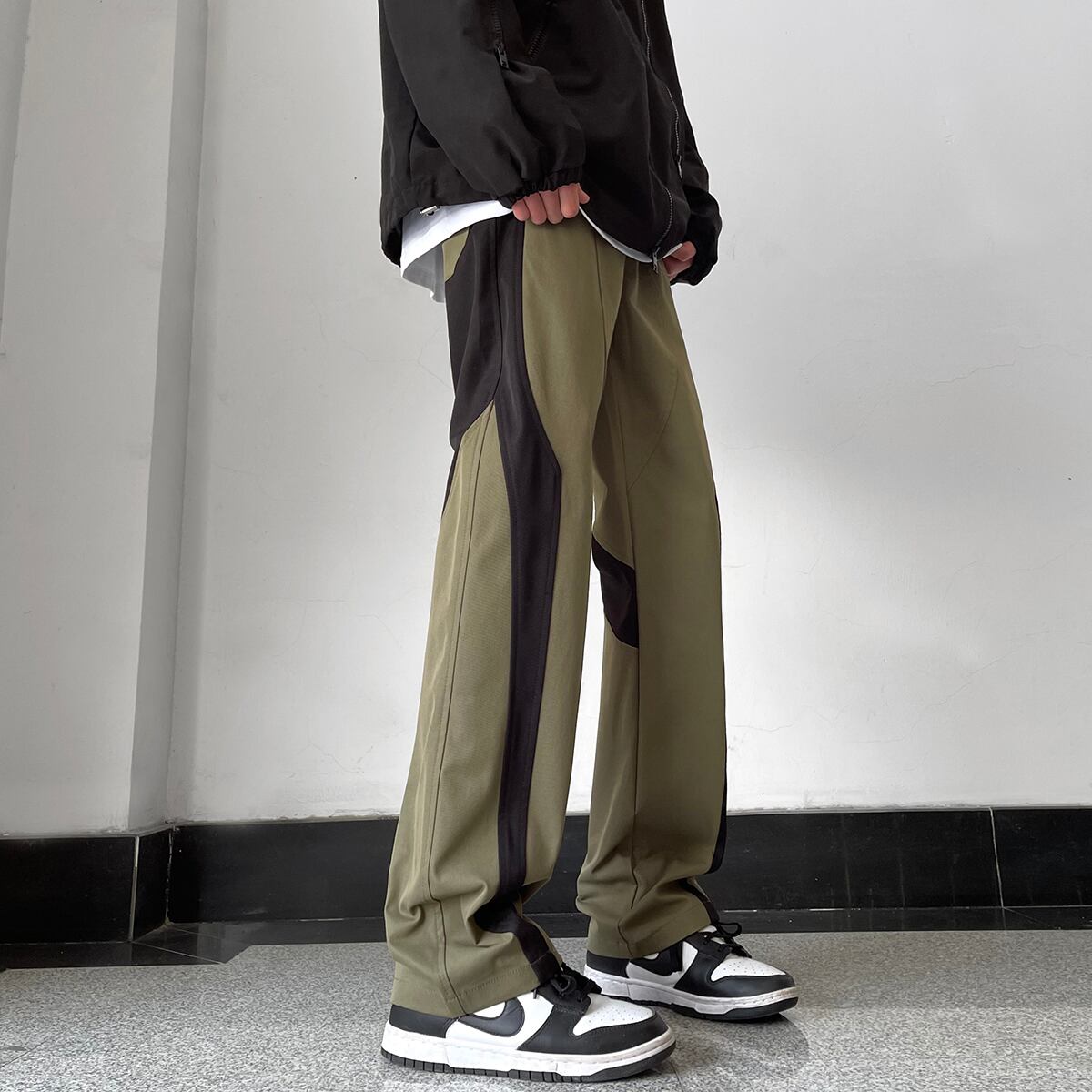 [YANDAN Series]★Casual pants★Bottoms 2color Unisex Men's Color scheme Black Green