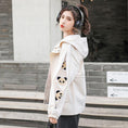 Load image into Gallery viewer, [QIZHI Series]★Jacket★ 3color Outer Panda with Hat Cute Casual Black Beige Blue
