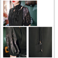 Load image into Gallery viewer, [Kokaisha---Kyouka Suigetsu Series]★China-style dress + belt★Cheongsam dress slimming black black
