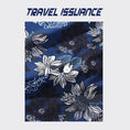 Load image into Gallery viewer, [TRAVEL ISSUANCE Series] ★Floral pattern shirt★ Unisex, men's, unique, loose, easy to match, dark blue, blue
