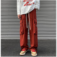 Load image into Gallery viewer, [BIGEMAN Series] ★Casual Pants★ 2color Bottoms Pants Men's Large Size Red Black
