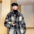 Load image into Gallery viewer, [Leonbinno Series]★Coat★ 2color Outerwear Unisex Men's Large Size Plaid Pattern
