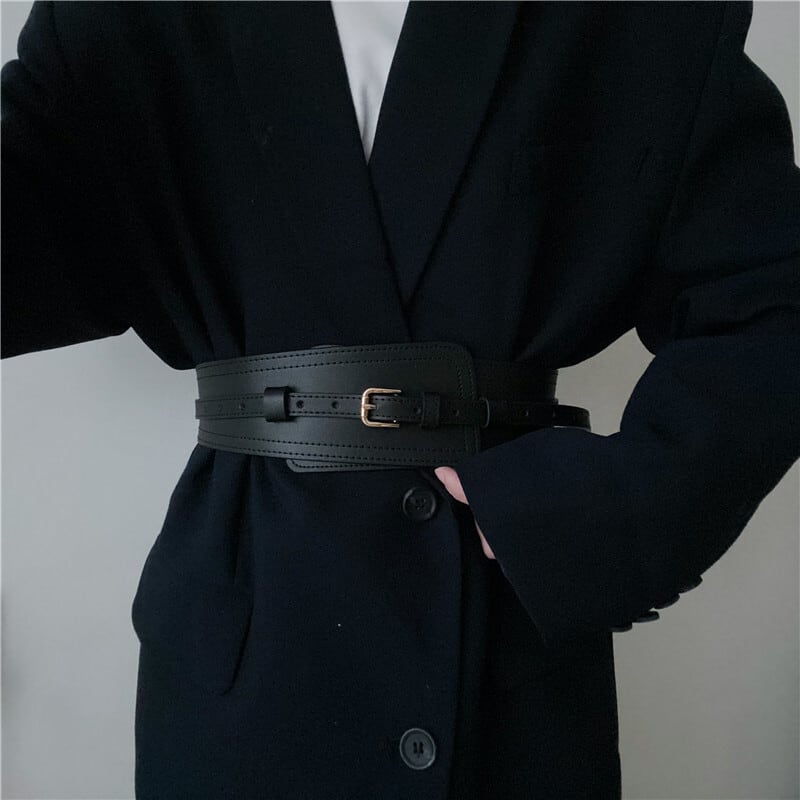 [Li Kaifu Series] ★Belt★ 3color PU Unisex Cool Accessories Small Items Black Brown Coffee Color