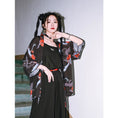 Load image into Gallery viewer, [Kokaisha --- Mother-in-law series] ★China style happi coat★ Tops Outerwear Fox Thin Loose Cool ML Black Black
