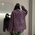 Load image into Gallery viewer, [NANSHI Series] ★Tops★ 8color Suede Rose Unisex Men's Large Size Round Neck
