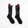 Load image into Gallery viewer, [chicsky---Kurono Series] ★2 pairs of socks★ 2color rose chain original cute black white unique
