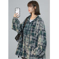 Load image into Gallery viewer, [Fujiiman Series] ★Jacket★ 3color Tops Outerwear Unisex Men's Large Size Plaid Pattern Loose
