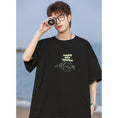 Load image into Gallery viewer, [MANYSTON Series]★T-shirt★ Tops 3color Unisex Men's Short Sleeve White Black Green
