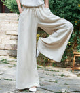 Load image into Gallery viewer, 3color Chinese Style Gaucho Pants Wind Pants Bottoms Long Length High Waist Elastic Waist
