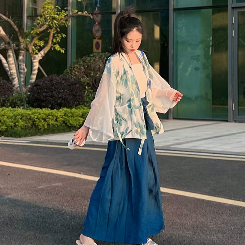 [Haruyama Mokugo Series] ★Chinese style happi coat★ Outerwear, thin, improved Chinese clothing, loose, everyday wear, Chinese clothing, thin, summer clothing, cute