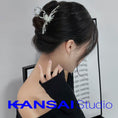 Load image into Gallery viewer, [KANSAI Series] ★Hair Ornament★ Hair Clip Ladies Accessory Accessory Silver Trendy Large Bun Hair
