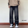 Load image into Gallery viewer, [Tiaota Series]★Denim Pants★ 3color Bottoms Casual Pants with Chain Unisex Men's Large Size
