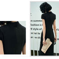 Load image into Gallery viewer, [Chouga series] ★Long length cheongsam dress★ 6 size mermaid line black
