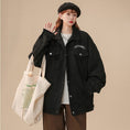 Load image into Gallery viewer, [Fujiman Series] ★Jacket★ 2color outerwear unisex men's corduroy casual black beige
