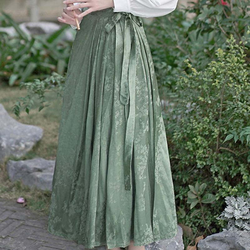 [Az Suna series] ★Chinese style skirt★ Bottoms Window skirt Chinese elements Chinese clothing Green Green SML Chinese clothing