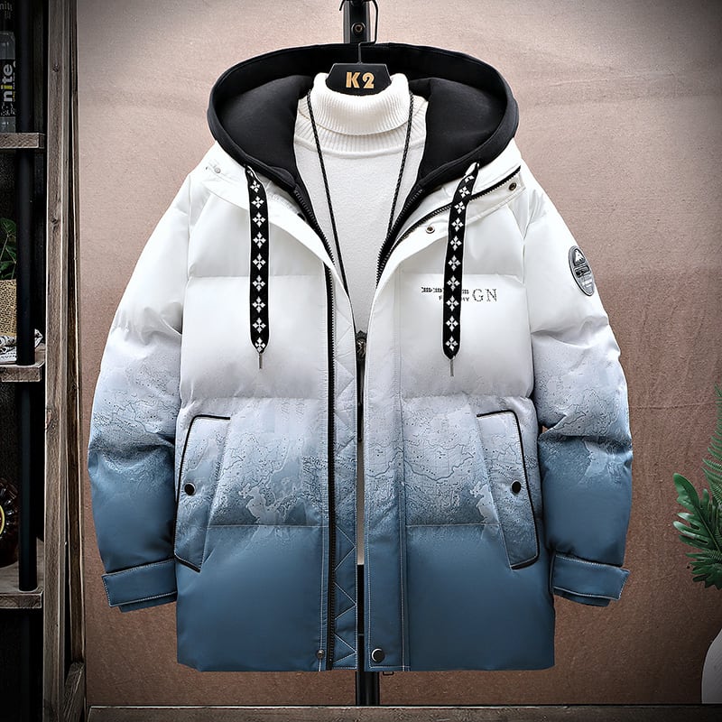 [ZBH Series]★Down Coat★ 5color 90% Down Gradient Winter Coat Warm Thick Unisex Men's Large Size