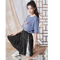 Load image into Gallery viewer, [Kyodo series]★China style pants★Bottoms, shorts, shorts, unisex, letter pattern, black, black
