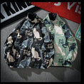 Load image into Gallery viewer, [BITIAO Series] ★Jacket★ Outerwear that can be worn on both sides 2 colors Cat cat pattern Unisex Men's Black Green Large size
