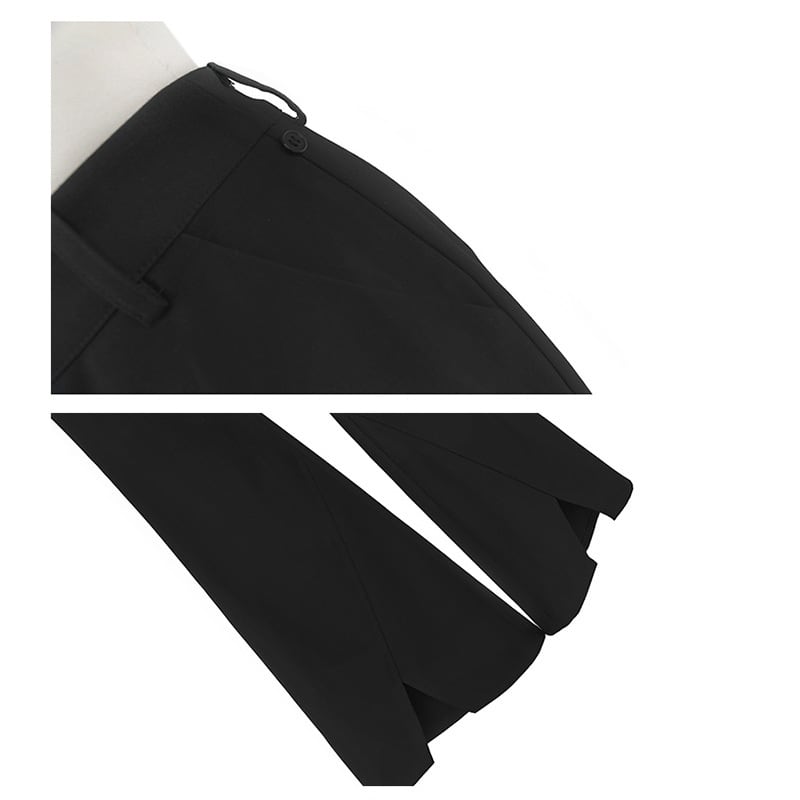 [Daiseiryusu Series]★China style pants★Bottoms Black Black Asymmetrical Cool Original