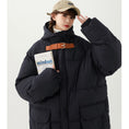 Load image into Gallery viewer, [Suikoishi Series] ★Winter coat★ Cotton coat outerwear 2color Unisex Men's Brown Navy ML XL 2XL
