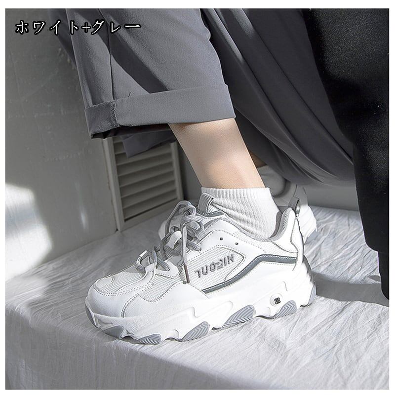 [Product series]★Shoes★ 3color Size 35-40 Sneakers Sports style shoes Color scheme Easy to match