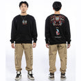 Load image into Gallery viewer, [JPYZ Series]★China Style Tops★ 2color Embroidery Unisex Men's Black White Carp Casual
