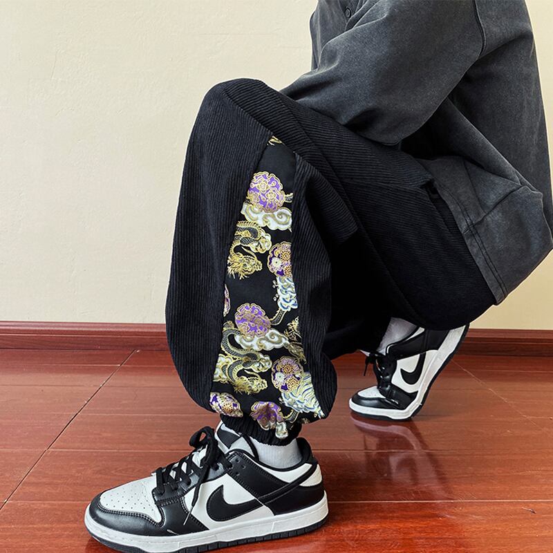 [BIGEMAN Series]★China style pants★3color bottoms pants unisex men's large size switching