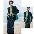 Load image into Gallery viewer, [Daiseiryusu Series] ★China style outerwear★ Blazer switching color scheme original black black easy to match
