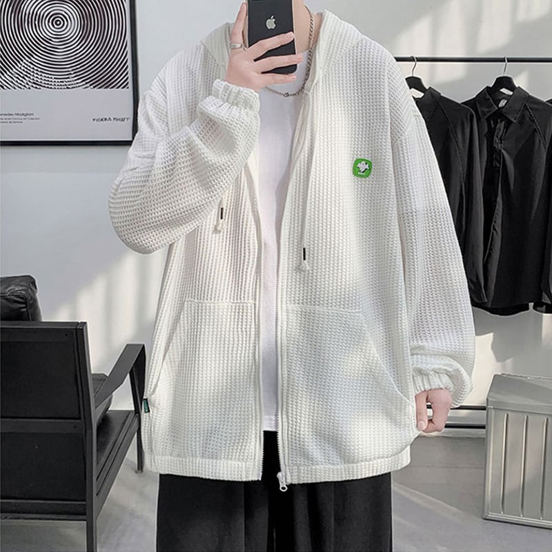 [MUCHUAN series] ★Thin jacket★ 4color outerwear unisex men's green black white gray