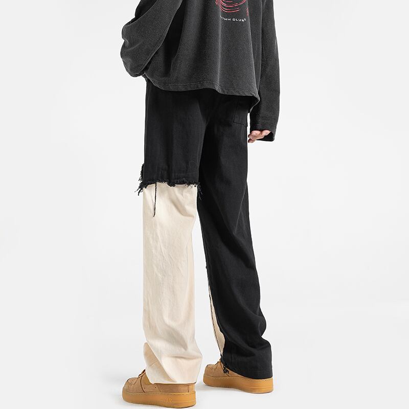 [BIGEMAN Series] ★Casual Pants★ 2color Bottoms Trousers Men's Denim Pants Large Size Color Scheme