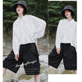 Load image into Gallery viewer, [Daiseiryusu Series] ★Shorts★ Short pants, pants, bottoms, cotton, easy to match, with design, black
