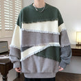 Load image into Gallery viewer, [ZUOFEILI Series] ★Sweater★ 5color Tops Unisex Men's Large Size Switching Color Scheme Stylish
