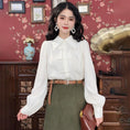 Load image into Gallery viewer, [Misslin Fashion Series]★Setup Order Single Item★ Chinese style shirt or skirt Green White Cute Easy to match
