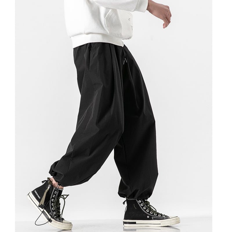 [BIGEMAN Series] ★Casual Pants★ 2color Quarter-length Bottoms Pants Unisex Men's Large Size Plain Simple