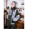 Load image into Gallery viewer, [Kokaisha---Shinkyo Series] ★China style coat★ Cotton coat Winter coat Black Black White
