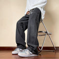 Load image into Gallery viewer, [Kouisha Series] ★Denim pants★ 2color bottoms pants unisex men's black blue black blue
