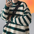 Load image into Gallery viewer, [Gyoshoen Series]★Sweater★ 4color knit tops Unisex Men's Horizontal striped pattern Casual Color scheme
