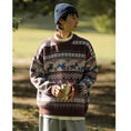 Load image into Gallery viewer, [Pvpvpv series] ★Sweater★ 2color knit tops Christmas unisex men's deer casual easy to match
