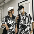 Load image into Gallery viewer, [Miyakoya Series]★China style shirt★ Short sleeve, dragon crest, floral pattern, unisex, ML, summer, cool, couple clothes, everyday wear
