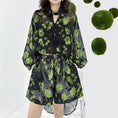 Load image into Gallery viewer, [YIDAO Series]★Setup★ 2-piece set, top and bottom set, shirt + shorts, slimming, cool, green, green
