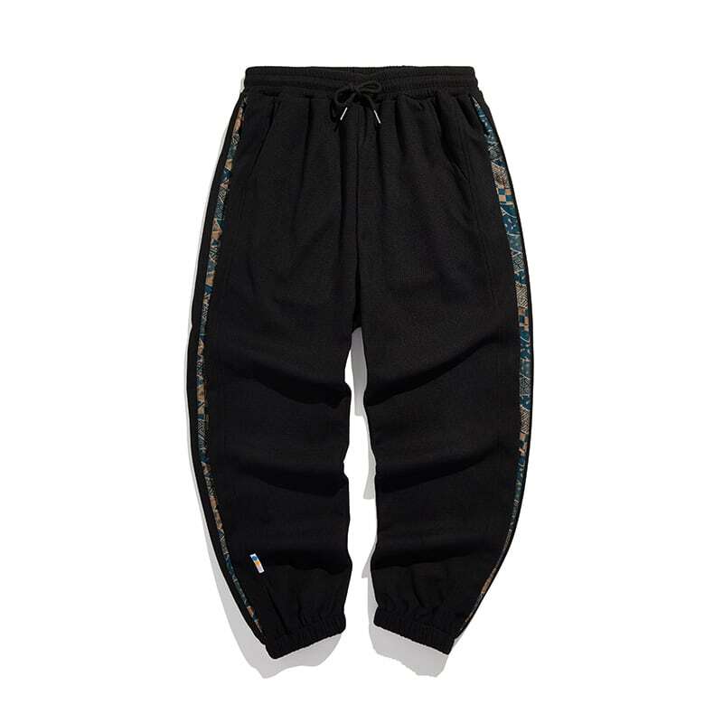 [Mowensai Series] ★Casual Pants★ 3 Colors Unisex Men's Switching Black Brown White