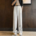 Load image into Gallery viewer, [JPQ Series]★China style pants★ 2color bottoms bamboo unisex men's large size cool black white
