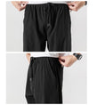 Load image into Gallery viewer, [BIGEMAN Series] ★Casual Pants★ 2color, 9/4 length bottoms, pants, unisex, men's, large size, black, gray, slimming fit
