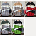 Load image into Gallery viewer, [ZUOFEILI Series] ★Sweater★ 5color Tops Unisex Men's Large Size Switching Color Scheme Stylish
