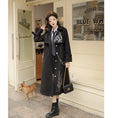 Load image into Gallery viewer, [Hanru First---Beisheng Series] ★China style coat★ Long outerwear with chain embroidery Black Black SML
