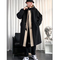 Load image into Gallery viewer, [Kaei Series] ★Trench coat★ 2 colors Black or light brown Cotton insert type available Color scheme Outerwear Long length
