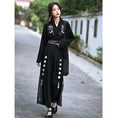 Load image into Gallery viewer, [Old Monster --- Rabbit Series] ★China style obi★ Belt Fringe S M L XL Easy to match Black Black
