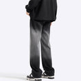 Load image into Gallery viewer, [BIGEMAN series] ★Denim pants★ Bottoms pants men's large size gradation black black
